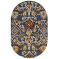 thumbnail image 2 of Safavieh Blossom Lennon Floral Wool Area Rug, Navy/Multi, 9' x 12' Oval, 2 of 13