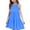 #A03-Blue, variant on Abcomgle Cute Sundresses Dresses for Girls 10-12 Casual Halter Neck Sleeveless Girls Dresses Solid Color Sundresses Beach A-line Swing Dresses 11-12 Years,Blue
