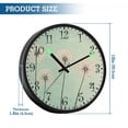 thumbnail image 3 of Voice Activated Clock with Glow Light 12 Inch Large Silent Wall Clock Battery Operated for Home Decor Large Dandelions, 3 of 8