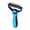 Dark Blue, variant on Pet Grooming Rake, Dual-Sided Stainless Steel Blades, Pet Deshedding And Dematting Brush, Undercoat Rake for Dogs Cats Thick Coats Detangling