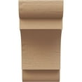 thumbnail image 2 of 11"W x 11"D x 22"H Wide New Brighton Rough Cedar Woodgrain TimberThane Corbel, Primed Tan, 2 of 6