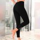 thumbnail image 1 of Karight Leggings For Women Summer Stretch High Waist Casual Running Yoga Pants Side Button Workout Tight Leggings, 1 of 6