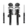 thumbnail image 1 of Transit Auto Front Rear Complete Suspension Shocks Strut and Coil Spring Mount Assemblies Kit for Car Volkswagen Rabbit Audi A3 Quattro - Left Right Side (Driver Passenger) K78M-100018, 1 of 2