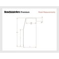 thumbnail image 2 of Baseboarders Premium 5 ft Easy Slip-on Baseboard Heater Cover - White (L & R End Caps), 2 of 5