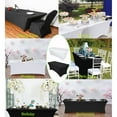 thumbnail image 6 of Keylever 4FT Fitted Spandex Tablecloth, Elastic Rectangular Table Cover for Party Birthday Banquet Wedding, White, 2 Pack, 6 of 8