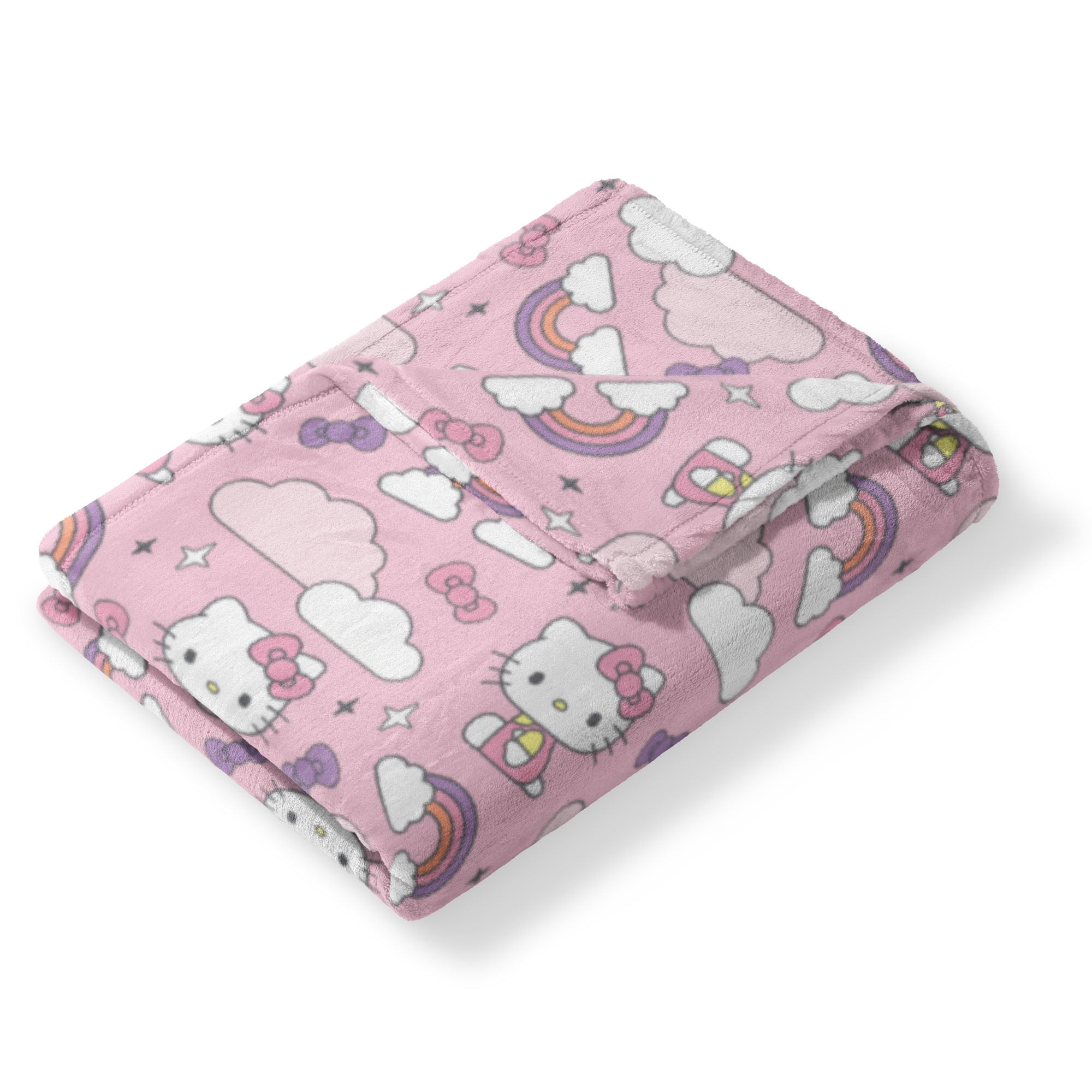 Hello Kitty Cosmic Bows Cloud Throw for Kids, 60x70 inches