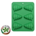 thumbnail image 4 of Advancent 6 rejillas 3D árbol de Navidad molde de silicona molde divertido árbol de Navidad molde de silicona para Mousse pastel Muffin hornear molde de Utensilios de cocina Advancent HA013043-00, 4 of 6