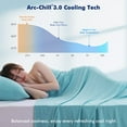 thumbnail image 4 of Aship Cooling Blanket Queen Size, Silver Ion Self Cleaning Single-Layer Summer Blanket, Breathable Luxury Cooling Blanket for Hot Sleepers, Light Blue, 90"*90", 4 of 8