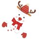 thumbnail image 3 of 1 Pc Snowman Glass Sticker Self-adhesive Fridge Paster Lightweight Glass Paster, 3 of 3