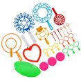 thumbnail image 2 of Durable Plastic Bubble Blowing Tools for Outdoor Fun with Assorted Colors and Safe Design 26 Pcs, 2 of 8