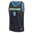 thumbnail image 2 of Unisex Fanatics Angel Reese Black Chicago Sky Explorer Edition Fast Break Replica Jersey, 2 of 3