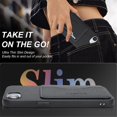 thumbnail image 6 of For Apple IPhone 17e / 16e Wallet Case Ultra-Slim Profile Vintage Leather Texture, Wallet For Women Men Card Holder Magnetic Clasp Kickstand Folio Case,Black,For iPhone 17e / 16e, 6 of 7