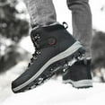 thumbnail image 5 of Bottes de Neige Antidérapantes pour Hommes Extérieur 2024 Épaissies Chaussures Décontractées pour Hommes Chaussures de Randonnée d'Hiver Plus Velours Grande Taille Bottes Imperméables, 5 of 5