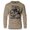 Khaki, variant on GYMISH Biceps In Your Way Lightweight Long Sleeve Hooded T-Shirt for Men – Funny Gym Hoodie Sport Grey, Small