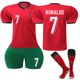 thumbnail image 1 of Portugal Euro 2024 Home Jersey, Ronaldo No.7, Adult & Youth Sizes, 1 of 2