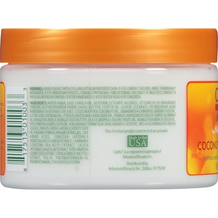 Cantu Shea Butter Coconut Curling Cream For Natural Hair 12oz