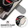 thumbnail image 4 of Wallet Case for Samsung Galaxy S23 Ultra (2023), Allytech Premium PU Leather Folio Flip Anti-Lost Wristlet Card Slots Magnetic Buckle Shockproof Stand Case for Galaxy S23 Ultra 5G, Cat, 4 of 7