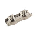 thumbnail image 2 of 304 stainless steel wire rope double clamp head double clamp brake line clamp, 2 of 8
