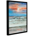 thumbnail image 2 of ArtWall Derek Mccrea "Sunset Beach" Gallery-wrapped Floater-framed Canvas, 2 of 2