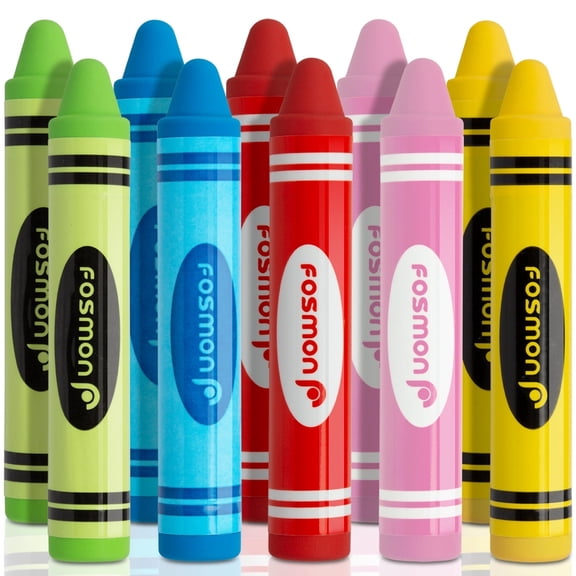 Fosmon 10x Kids Crayon Stylus Pen for Tablet iPad Kindle, Universal Stylus Pen for Kids, Kid Friendly Stylus Pen for Touchscreen, Multicolor