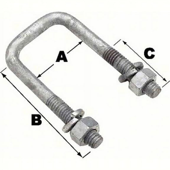 NEW SEACHOICE SQ U-BOLT-4 1/16X2 13/16(BULK) SCP 57240
