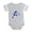 Heather Gray, variant on CafePress - Bosnia Football Player - Cute Infant Baby Football Bodysuit
