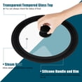 thumbnail image 3 of Universal Lid for Pots, Pans and Skillets - Tempered Glass Lid with Heat Resistant Silicone Rim Fits fit 7", 8" 9" & 10", 11", 12" Diameter Cookware, Replacement Lid for Frying Pan, 3 of 7