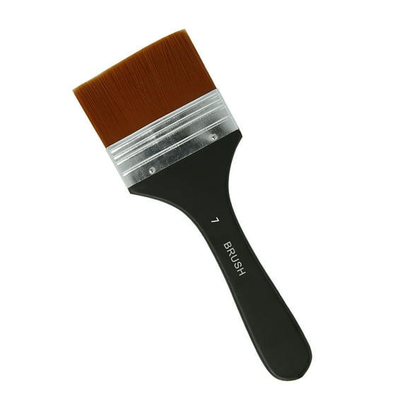 Paint Brush 1pc, Flat Brush, Gouache and Oil Paint Wall Painting Brush for Wall Painting, Staining, Coating, Glue Painting, Dust Cleaning Thickened Nylon Hair