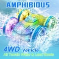 thumbnail image 4 of Fesfesfes Double-Mode Stunt Remote Control Stunt ,360° Barrel Roll Truck with Color-Adaptive LED System Stunt Flip Bucket Remote Control Car Blue, 4 of 4