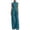 *Blue, variant on Women's Stand Collar Sleeveless 2 Piece Suit , Office Vacation Wide Leg Outfit For Women , Ladies' Split Hem Button Tracksuit with Pockets,White,S-2XL