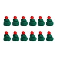 thumbnail image 1 of 12 piezas de mini sombreros de punto navideños, lindo sombrero de muñeca, artesanía para hacer joyas, regalos de fiesta, adorno navideño, sombrero de Verde, 1 of 8
