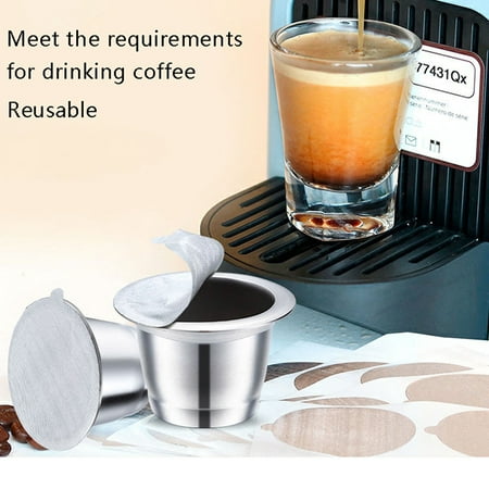 

1PC Nespresso Stainless Steel Refillable Coffee Capsule Coffee Filter Coffee AL