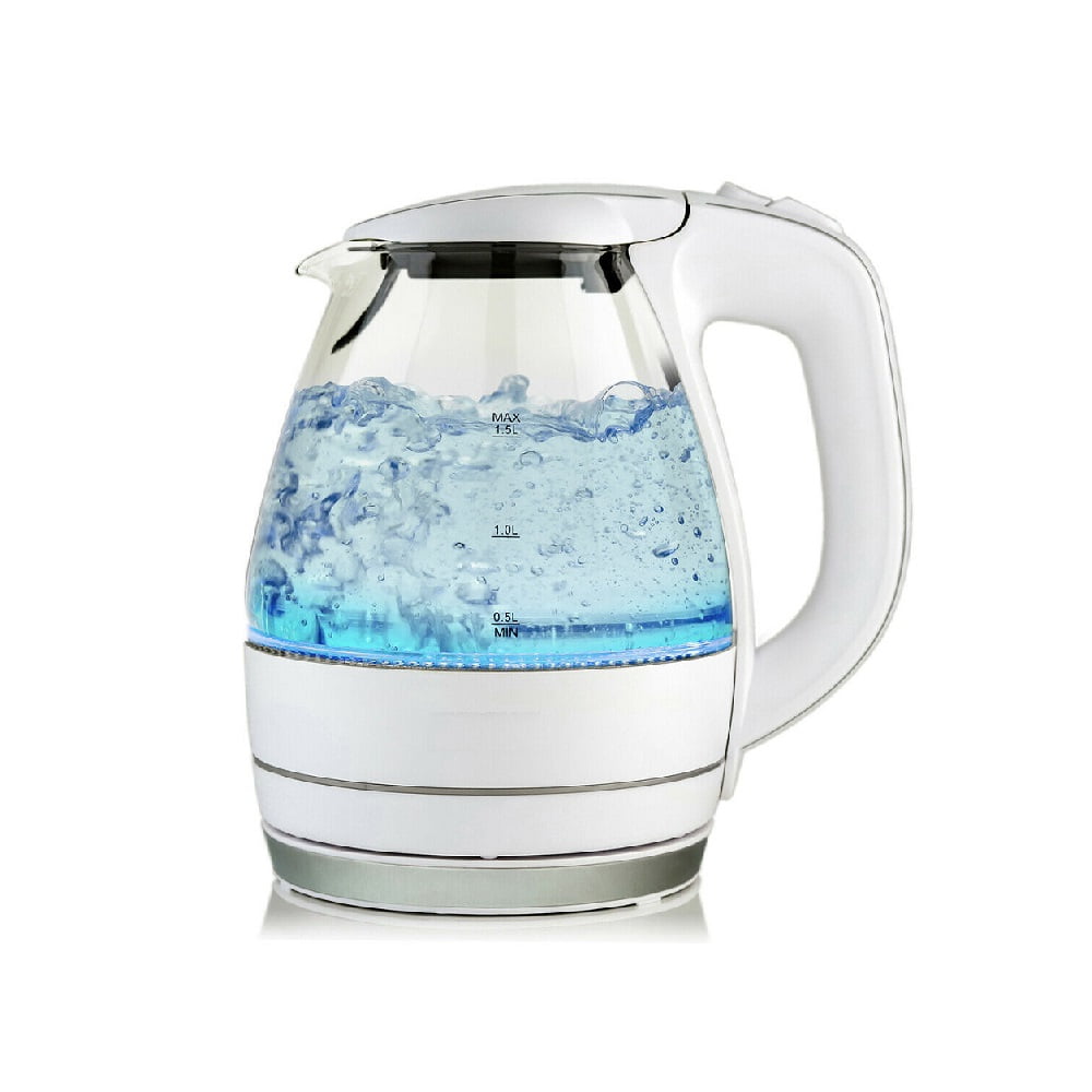 KG83 Series Portable Electric Glass Kettle 1.5 Liter Color White