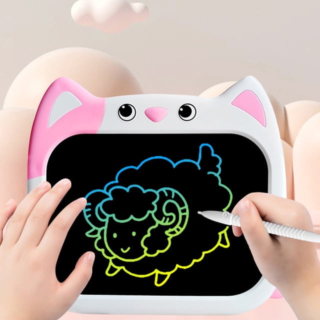 Educational 10 Inch LCD Drawing Pad For Kids Reusable Writing Board With Pen Portable Handwriting Screen Enhances Fine Motor Skill