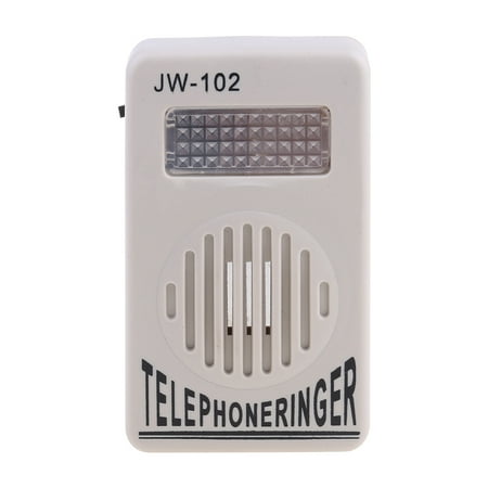 

QUSENLON Telephone Ringer Amplifier Ring Speaker Strobe Light Flasher Bell Easy to Use