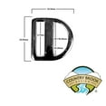 thumbnail image 3 of Country Brook Design® 1 Inch Double Bar D-Rings, 10 Pack, 3 of 6