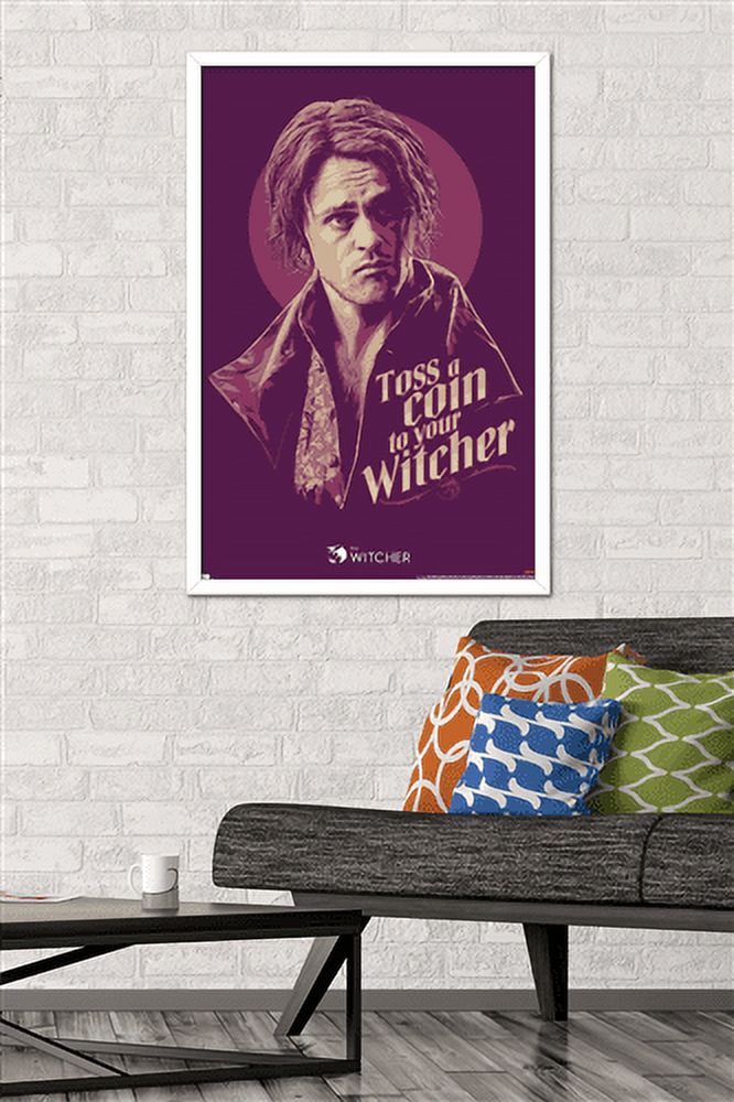 Netflix The Witcher Season 2 - Toss a Coin Wall Poster, 22.375" x 34", Framed