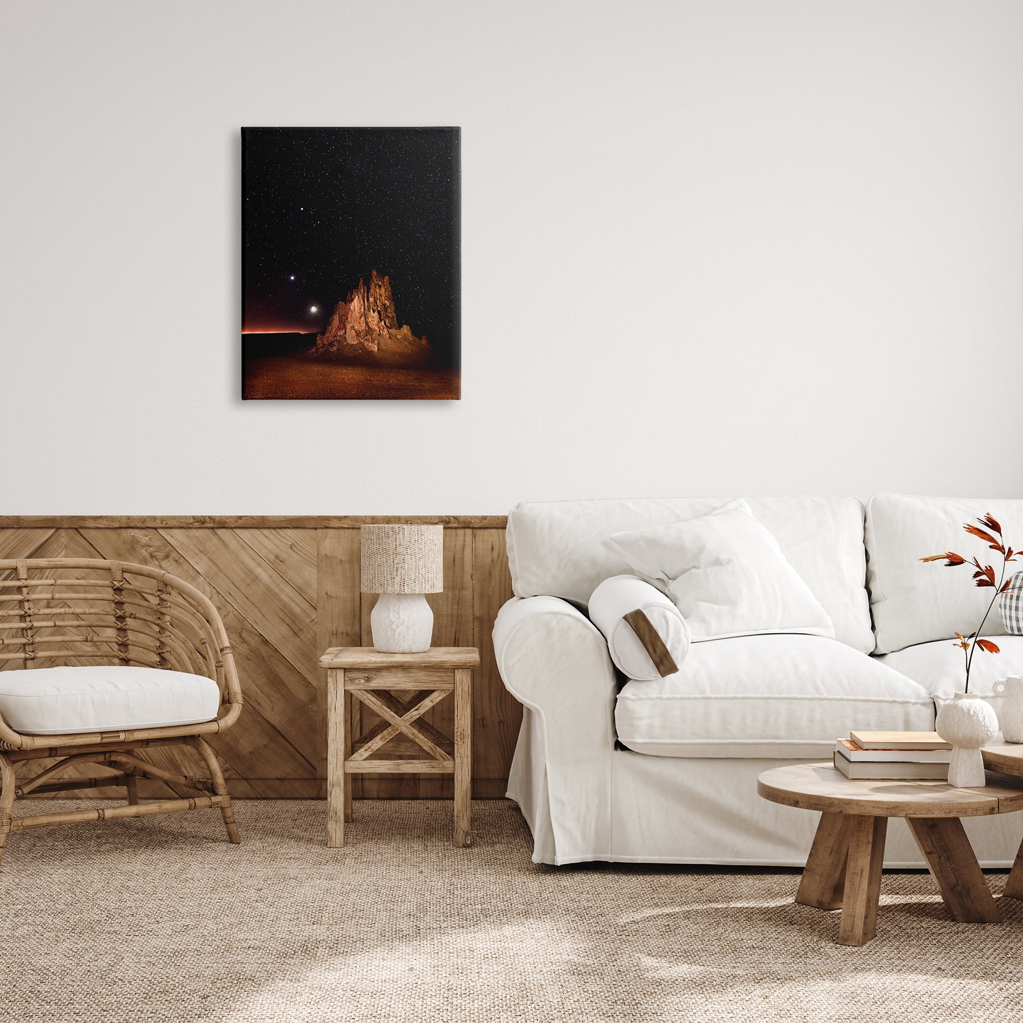 Stupell Industries Starry Night Sky Photography Nature Photography Gallery Wrapped Canvas Print Wall Art, 24 x 30