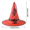 thumbnail image 2 of ITFABS Halloween Witch Hat with Light, Cosplay Costume Horror Atmosphere, 2 of 6