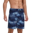 thumbnail image 2 of Sikiie Starry Sky Mens Pajama Shorts, Lightweight Lounge Pant with Pockets Soft Sleep Pj Shorts for MenLarge, 2 of 6