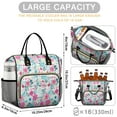 thumbnail image 5 of OBREWU Pioneer Flower Womens Lunch Box for Work,Insulated Large Pioneer Flower Lunch Bag for Women,Loncheras Para Mujer,Leakproof Adult Lunch Bag for Work,Beach,Travel,Picnic,Camping, 5 of 7