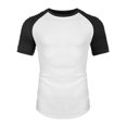 thumbnail image 7 of COOFANDY Mens Hip Hop Muscle Tee Baseball Sleeve Workout T-Shirts, 7 of 7