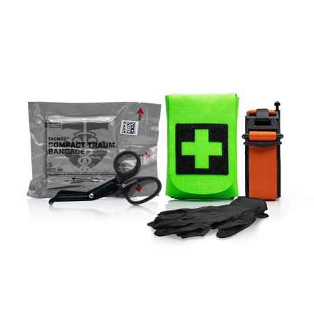 TacMed Solutions Arborist First Aid Kit, Basic, High Visibility Pouch, Belt and Harness Compatible