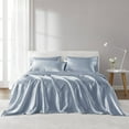 thumbnail image 3 of 6 PCS King Luxury Sheet Set Blue, 3 of 14