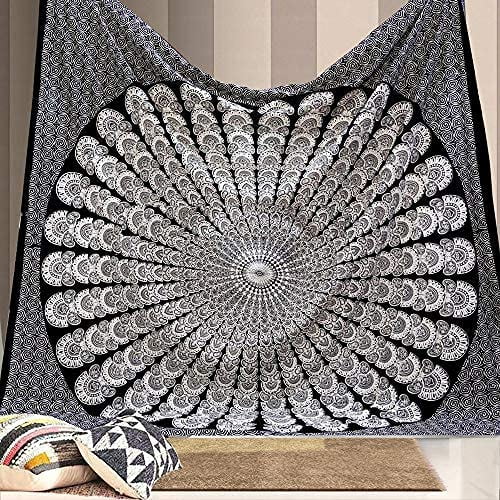 Tapiz mandala indio bohemio de Bless International para colgar en la pared, 225 x 265 cm