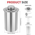 thumbnail image 2 of Stainless Steel Meat Press Meat, Large Capacity Ham Press Maker with Thermometer, Round Shape Meat Press Mold, 2 of 7