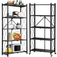 thumbnail image 4 of 2PK XL 5 Tier Metal Rack Free Standing Shelving Unit Heavy Duty Storage W/ Wheel, 4 of 20