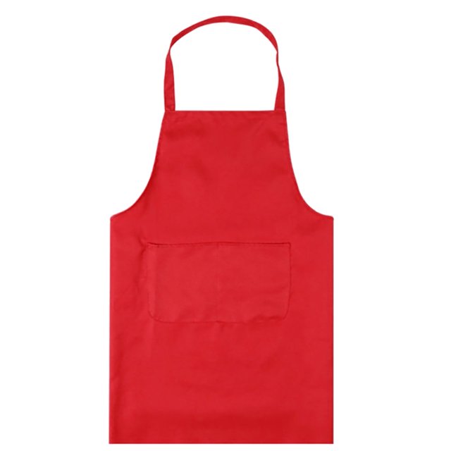 Delantal de cocina Farfi con bolsillo, impermeable, a prueba de aceite, sin mangas, resistente a la grasa, para hornear (rojo)