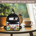 thumbnail image 5 of HELLHERO Easter Small Backpack with Bunny Eggs Pattern, Lightweight Mini Rucksack Travel Daypack for Women Outdoor Hiking, 5 of 8
