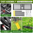 thumbnail image 6 of DEROFIT Heavy Duty Lawn Leveling Rake, 30" x 10" Lawn Leveler Rake with 61" Long Handle for Garden, Yard, Lawn, Metal, Black, 6 of 7